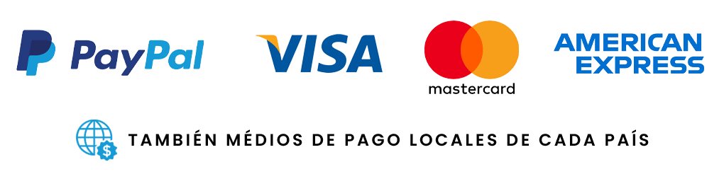 Métdos de pago disponibles